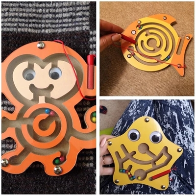 Fishing Game Wooden Alphanumeric Toys For Children Montessori Early Educational