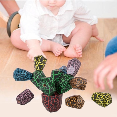 Balancing Cactus Wooden Montessori Baby Toys For Early Educational
