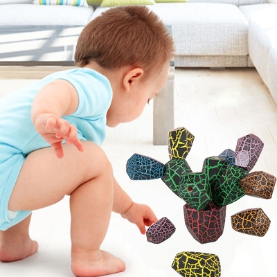 Balancing Cactus Wooden Montessori Baby Toys For Early Educational