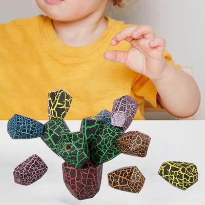 Balancing Cactus Wooden Montessori Baby Toys For Early Educational