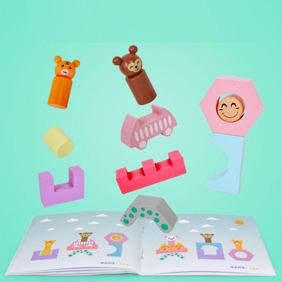 Wood Train Truck Shape DIY Educational Toy For Preschool Toddler