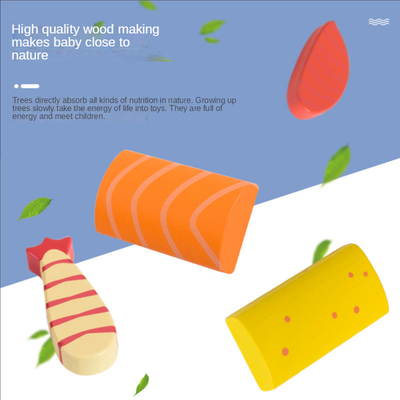 Simulation Wooden Miniature Kitchen Set Sushi Early Education Enlightenment