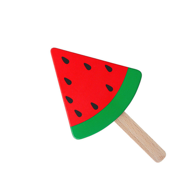 Printed 1pc Wooden Ice Cream Toys For Preschool Girl Boy Toys
