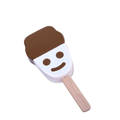 Printed 1pc Wooden Ice Cream Toys For Preschool Girl Boy Toys