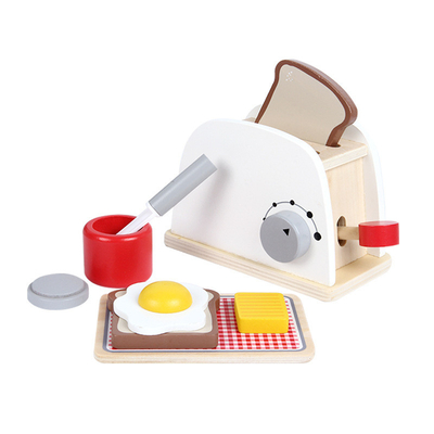 Simulation Coffee Machine Wooden Miniature Kitchen Set For Baby Early Learning