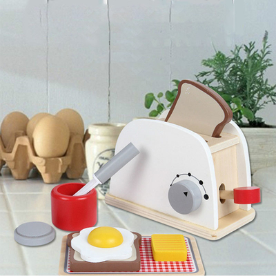 Simulation Coffee Machine Wooden Miniature Kitchen Set For Baby Early Learning