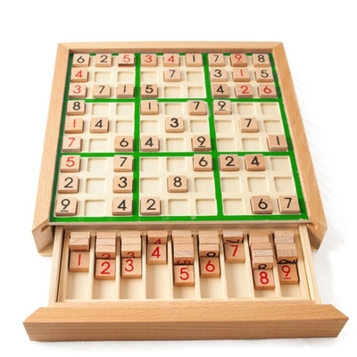 Children Sudoku Chess Beech International Checkers Folding Game Table