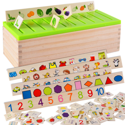 Wooden Montessori Baby Toys Mathematical Knowledge Classification
