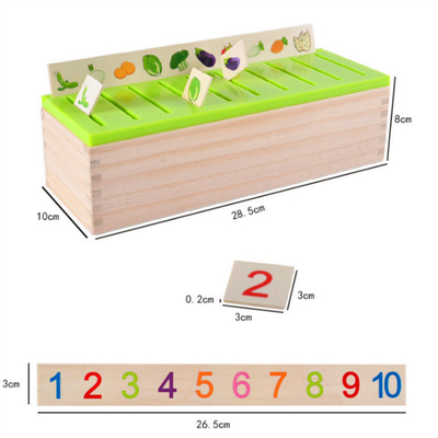 Wooden Montessori Baby Toys Mathematical Knowledge Classification