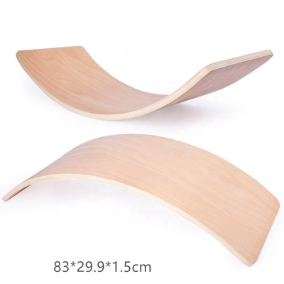 Wooden Seesaw Bent Board Exercise Balance for Children