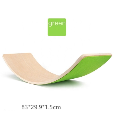 Wooden Seesaw Bent Board Exercise Balance for Children