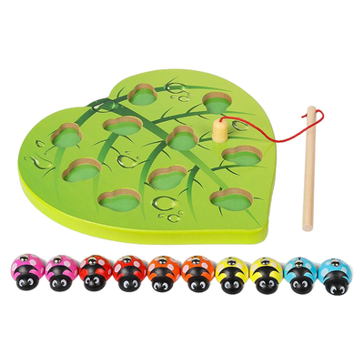 Children Wooden Magnetic Games Fishing Toy Game Educational