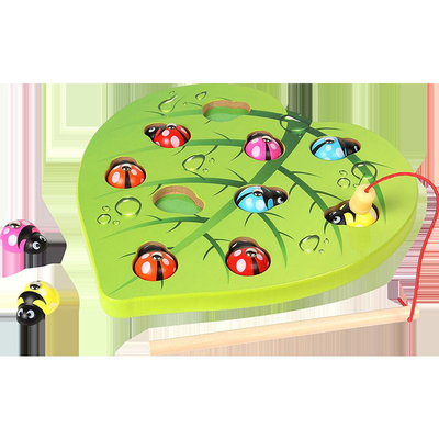 Children Wooden Magnetic Games Fishing Toy Game Educational