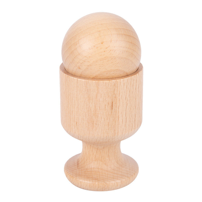 Montessori Teaching Aids Wooden Cube Egg Ball Cup Practice Grasping For Infants