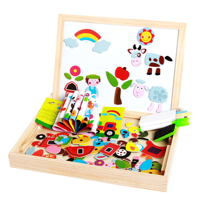 Wooden Animal Dressing Show Educational Toys For 3 + Children