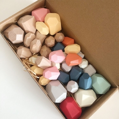 Hand Eye Coordination Training Coloured Wooden Blocks Early Education