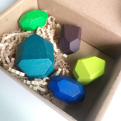 Hand Eye Coordination Training Coloured Wooden Blocks Early Education